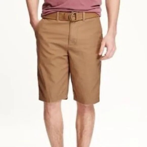 OLD NAVY MEN'S KHAKI TAN FLAT FRONT CHINO SHORTS SIZE 48 - Picture 5 of 9